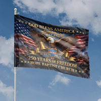 God Bless America Eagle House Flag | July 4th 250 Years of Freedom1776-2026 Patriotic Art | Weather-Resistant Double-Sided Outdoor Flag | Patriotic Gift for American Pride and Independence Day