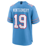 Tennessee Titans Tyren Montgomery Light Blue Team Game Jersey