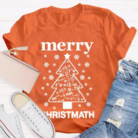 Humorous Math Christmas Shirt, Merry Christmath T-Shirt, Math Pun Holiday Graphic Tee, Mathematics Teacher Christmas Present, Student Xmas Top