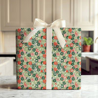 Christmas Pinwheel Gift Wrap, Peppermint Candy Wrapping Paper, Abstract Holiday Wrapping Paper, Festive Candy Cane Present Wrap Roll