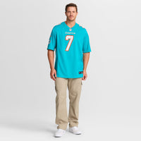 Miami Dolphins Caleb Douglas Aqua Team Game Jersey