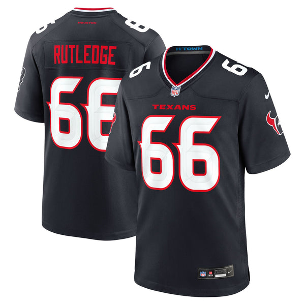 Houston Texans Keylan Rutledge Nike Navy 2026 NFL Draft First Round Pick No. 26 Team Game Jersey