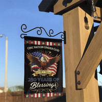 Patriotic American Eagle Garden Flag | One Nation Under God 250 Years of Blessings 1776-2026 | Double Sided Premium Weather Resistant Yard Decor | Christian Patriotic Gift