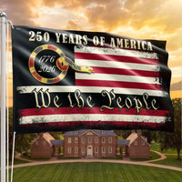We The People Flag 250 Years America 1776-2026 | Patriotic Commemorative House Flag | Double-Sided UV-Resistant Polyester | Outdoor Garden Decor Gift