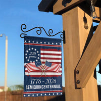 Semiquincentennial Garden Flag 1776-2026 | 250 Years American Independence Patriotic Banner | Durable Weather-Resistant Polyester | Memorial Day Celebration Decor