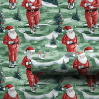 Golfer Holiday Gift Wrap, Golfing Santa Christmas Wrapping Paper, Sporty Santa Wrapping Paper, Golf Lover Present Wrap, Xmas Paper Roll