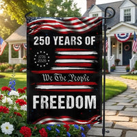 250 Years of Freedom Garden Flag | 1776-2026 Semiquincentennial | We The People Patriotic Decor | Double-Sided Weather-Resistant