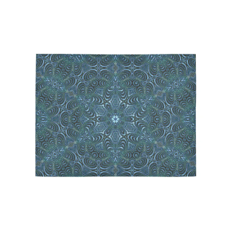 Winter Wonderland Hallway Rug, Snowflake Runner Rug, Holiday Christmas Floor Runner, Festive Kitchen Carpet Mat, Seasonal Decor