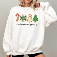 Gingerbread Baby Pregnancy Reveal Crewneck, Cookies for Two Please Christmas Sweatshirt, Festive Maternity Holiday Sweater Pullover