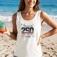 USA 250th Anniversary Tank Top | America 250 Years of Freedom 1776-2026 | Soft Breathable Patriotic Summer Wear | Independence Day 4th of July Gift for Men Women