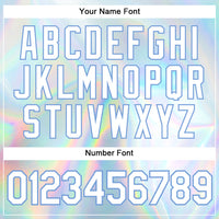 Custom 3D Pattern Design Abstract Trendy Holographic Vaporwave Style Authentic Baseball Jersey