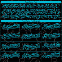Custom Black Lakes Blue 3D Pattern Design Bowling Ball Authentic Baseball Jersey