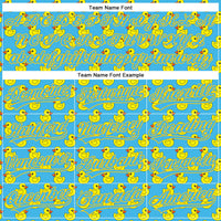 Custom Sky Blue Yellow 3D Pattern Design Animal Duck Authentic Baseball Jersey