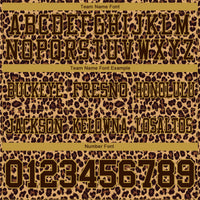 Custom Brown Old Gold 3D Pattern Leopard Print Authentic Football Jersey