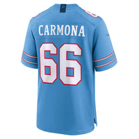Tennessee Titans Fernando Carmona Light Blue Team Game Jersey