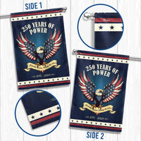 250 Years of Power Garden Flag | 1776-2026 USA Anniversary | Double-Sided Patriotic Eagle Design | Weather-Resistant Polyester | Outdoor Yard Decor Gift