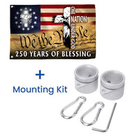 250 Years of Blessing Patriotic House Flag | 1776-2026 Eagle Cross Design | Double-Sided UV-Resistant Polyester | Americana Home Decor Gift