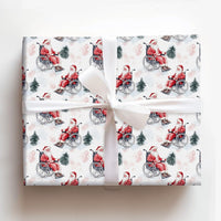 Wheelchair Santa Claus Gift Wrap, Inclusive Santa Wrapping Paper, Watercolor Christmas Wrapping Paper, Adaptive Holiday Gift Wrap