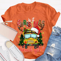 Humorous Bus Driver Holiday T-Shirt, School Bus Christmas Break Shirt, Christmas Vacation Graphic Tee, Bus Driver Appreciation Present