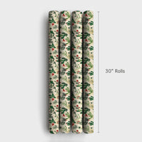 Watercolor Succulent Gift Wrap, Christmas Cactus Wrapping Paper, Botanical Desert Holiday Wrapping Paper, Southwestern Gift Wrapping Paper