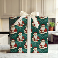 Medical Christmas Gift Wrap, Doctor Santa Wrapping Paper, Nurse Stethoscope Holiday Wrapping Paper, Healthcare Worker Wrapping Paper Roll