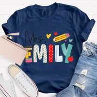 Personalized Name Art Pencil T-Shirt