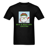 Stoner Santa Graphic Tee, Merry High Christmas T-Shirt, Humorous Weed Santa Shirt, Cannabis Holiday T-Shirt, Stoner Christmas Present