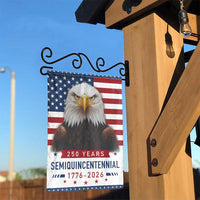 USA 250 Years Semiquincentennial Garden Flag | Patriotic Bald Eagle 1776-2026 Decor | Weather-Resistant Premium Polyester | Limited Edition Commemorative Gift