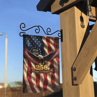 USA 250 Years of Freedom Garden Flag | Patriotic Bald Eagle 1776-2026 America Semiquincentennial | Double Sided Premium Weatherproof Polyester | Veterans Outdoor Yard Decor Gift