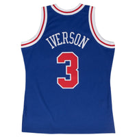 Philadelphia 76ers Allen Iverson 1997 Hardwood Classics Alternate Swingman Jersey - Blue