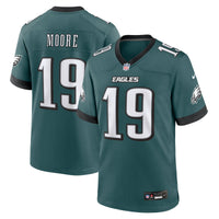 Philadelphia Eagles Elijah Moore Midnight Green Team Game Jersey