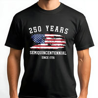 250 Years Semiquincentennial T-Shirt | Distressed American Flag Since 1776 | Soft Breathable Cotton Tee | Patriotic Gift for History Lovers