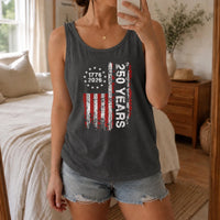 1776 2026 Patriotic Tank Top | Distressed US Flag 250 Years Semiquincentennial Design | Premium Soft Lightweight Fabric | America 250th Anniversary Gift for Men Women