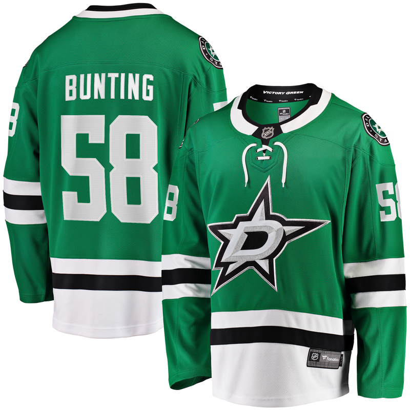 Dallas Stars Michael Bunting Kelly Green Home Breakaway Jersey