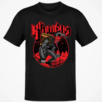 Holiday Folklore Graphic Shirt, Vintage Krampus T-Shirt, Retro Dark Christmas Tee, Creepy Winter Creature Shirt, Gothic Spooky Season Present