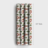 Humorous Beer Lover Gift Wrap, Santa Drinking Beer Wrapping Paper, Festive Santa Wrapping Paper, Christmas Tree Present Wrap, Holiday Gift Wrap