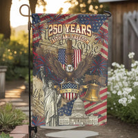 250th American Semiquincentennial Garden Flag | USA 250 Years Faith & Freedom Patriotic Design | Double Sided Premium Weatherproof Polyester | Commemorative 2026 Celebration Gift
