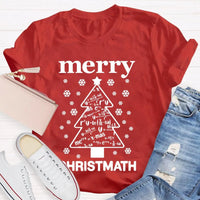 Humorous Math Christmas Shirt, Merry Christmath T-Shirt, Math Pun Holiday Graphic Tee, Mathematics Teacher Christmas Present, Student Xmas Top