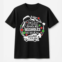 Humorous Christmas Quote Shirt, Jolliest Bunch of Assholes Shirt, Retro Holiday Graphic Tee, Humorous Xmas T-Shirt, Christmas Vacation Fan Present