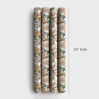 Indian Holiday Gift Wrap, Taj Mahal Christmas Wrapping Paper, Watercolor Elephant Camel Gift Wrap Roll, Multicultural Xmas Wrapping Paper
