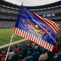 250 Years of Freedom House Flag | Patriotic Eagle 1776-2026 Commemorative Design | Double-Sided Weather-Resistant Polyester | Gift for American History Enthusiasts