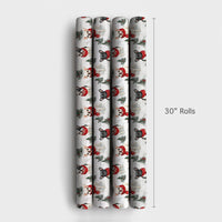 Adorable Frenchie Winter Gift Wrap, French Bulldog Christmas Wrapping Paper, French Bulldog Holiday Present Paper, Dog Lover Xmas Wrapping Paper