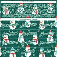 Holiday Graphic Athletic Shirt, Custom Christmas Performance T-Shirt, Personalized Name Number Workout Shirt, Sportswear Gym T-Shirt