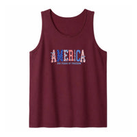 America 250 Years Tank Top | Patriotic Stars & Stripes Letter Art | Soft Breathable Unisex Fit | 4th of July Gift for Patriots