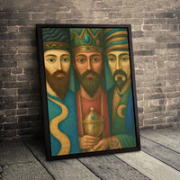 Biblical Magi Wall Art, Three Wise Men Canvas Print, Christian Nativity Canvas Art, Religious Christmas Wall Decor, Faith Holiday Present