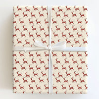 Humorous Meat Cuts Holiday Gift Wrap, Reindeer Butcher Diagram Wrapping Paper, Chef Foodie Christmas Wrapping Paper, Hunter Gift Wrap Roll