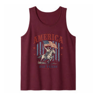 America 250 Years Tank Top | Vintage Cowboy on Horse with Flag Design | Soft Breathable Stretch Fabric | Gift for Patriotic Americans