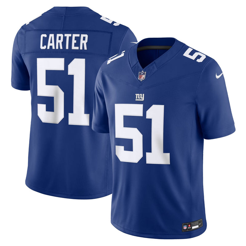 New York Giants Abdul Carter Royal Team Printed Limited Jersey