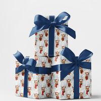 Aussie Animal Gift Wrap, Christmas Kangaroo Wrapping Paper, Watercolor Kangaroo Holiday Wrapping Paper, Australian Wildlife Gift Wrap Roll