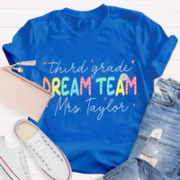 Personalized Grade And Name Dream Team T-Shirt